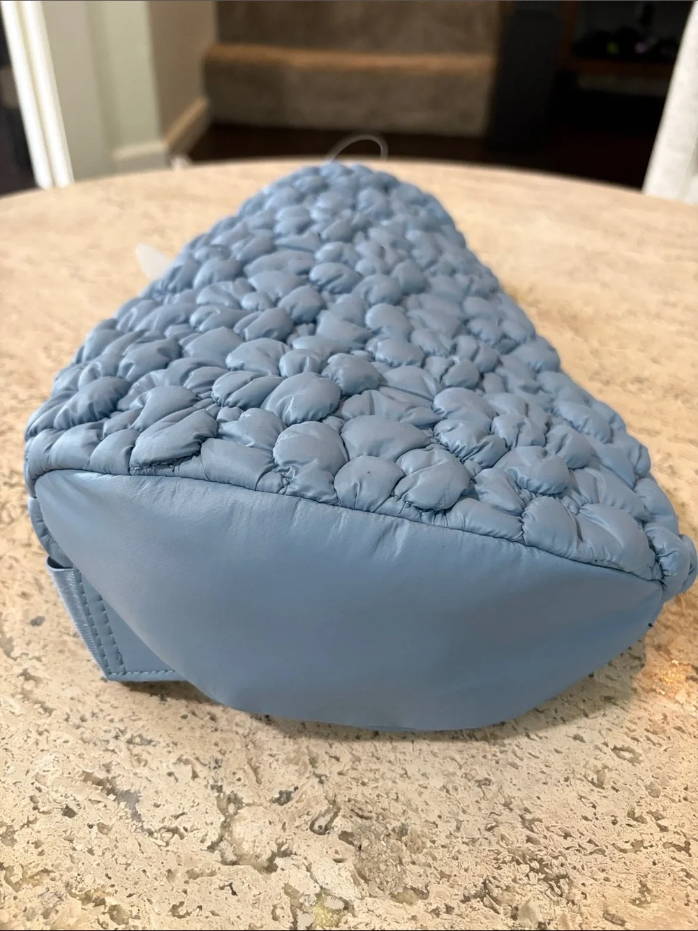 Wildfox Dusty Blue Quilted Floral Sling Bag NWT